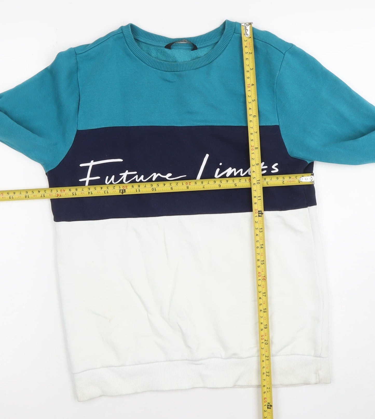 George Boys Blue Colourblock Future Limits Long Sleeve Sweatshirt 11-12 Years