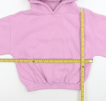 Girls UK Size 9 Years Zara Pink Pullover Hoodie