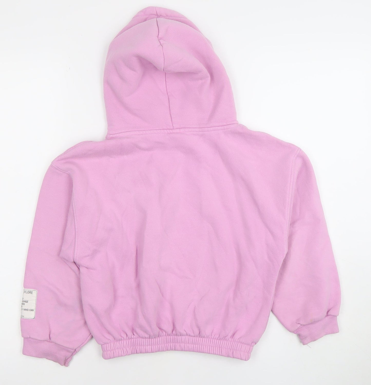 Girls UK Size 9 Years Zara Pink Pullover Hoodie