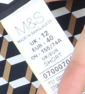 Womens UK Size 12 Marks and Spencer Slim Fit Casual Business Travel Multicoloure