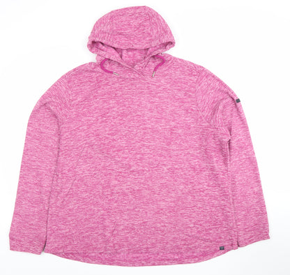 Regatta Womens Pink Hooded Pullover Sweatshirt Size 20 XL