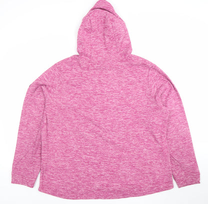 Regatta Womens Pink Hooded Pullover Sweatshirt Size 20 XL