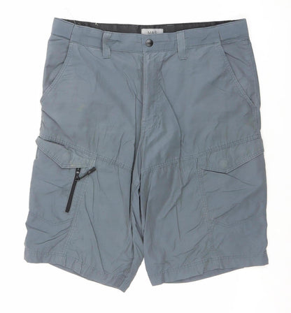 Marks and Spencer Men's Blue 34 Cargo Shorts Lightweight Quick Dry