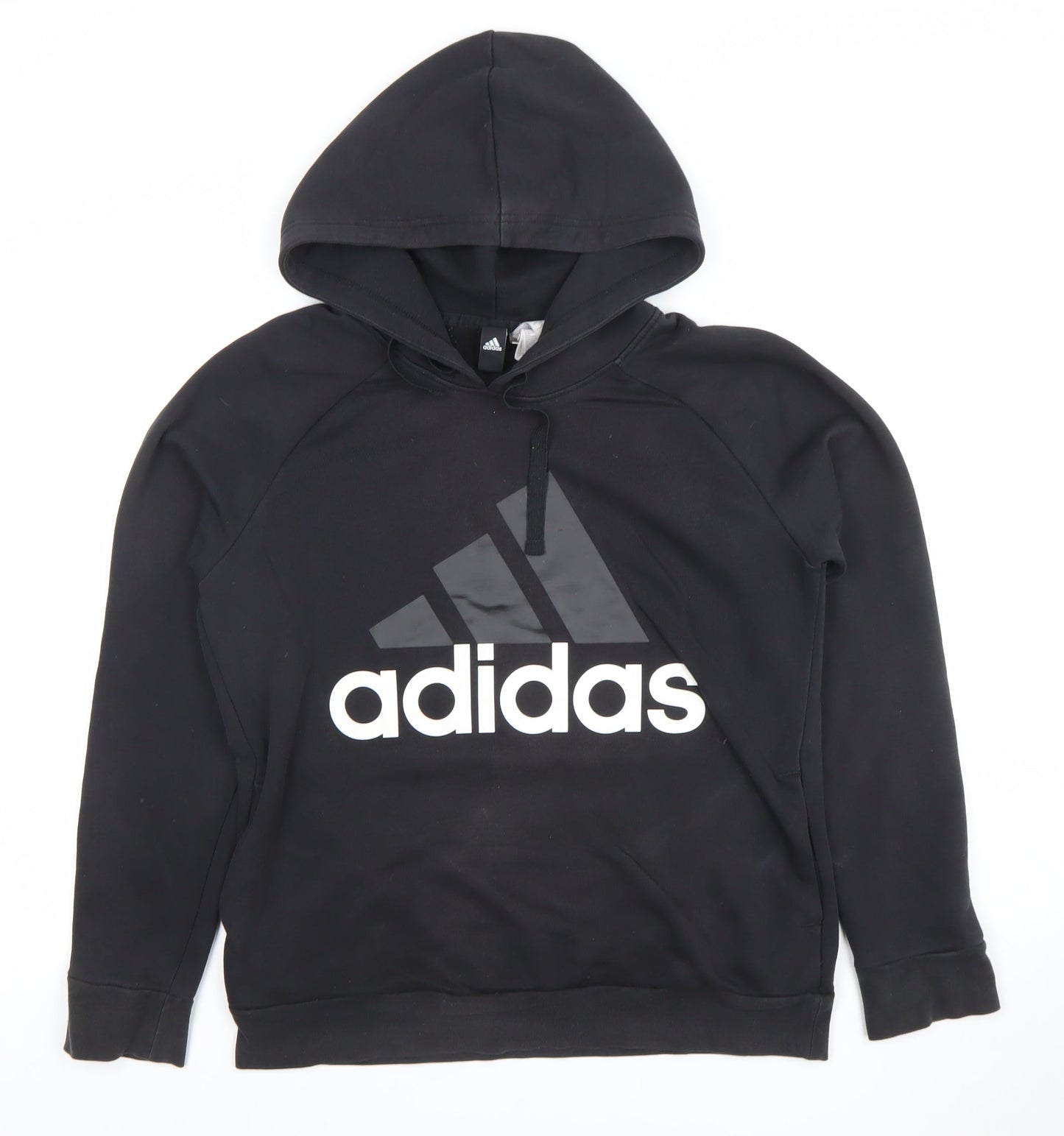Womens UK Size L adidas Black Pullover Hoodie