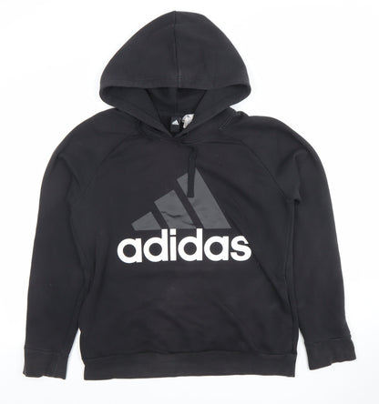 Womens UK Size L adidas Black Pullover Hoodie