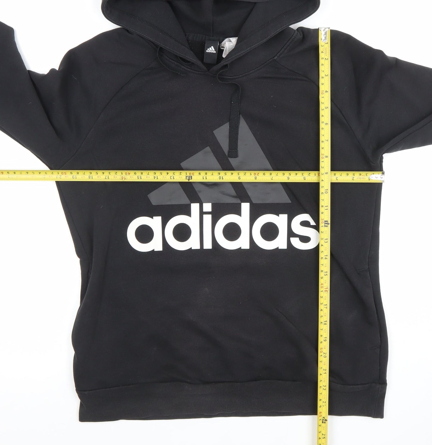 Womens UK Size L adidas Black Pullover Hoodie