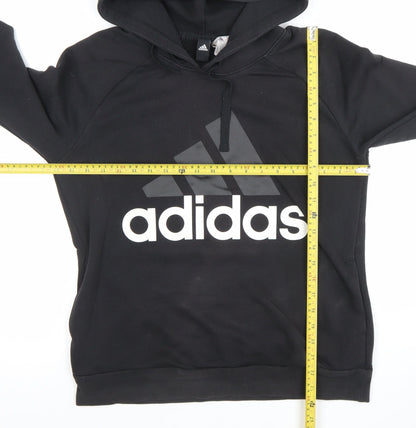 Womens UK Size L adidas Black Pullover Hoodie