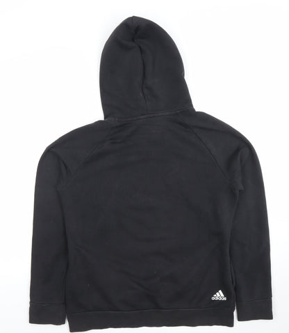 Womens UK Size L adidas Black Pullover Hoodie