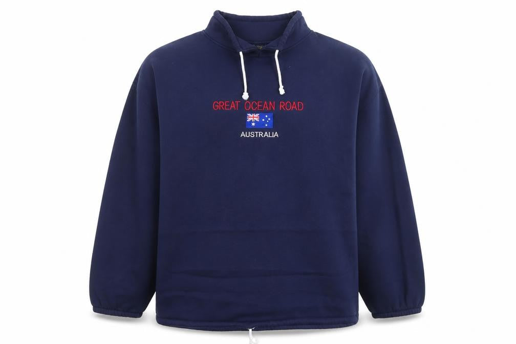 Mens UK Size XXL Australia Blue Pullover Sweatshirt