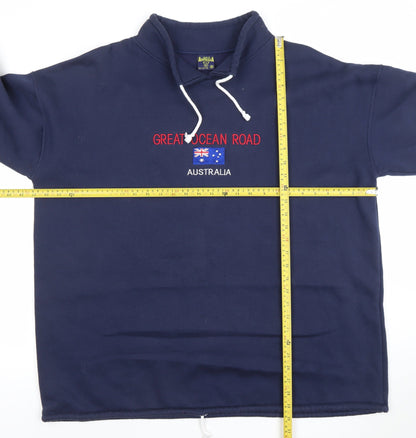 Mens UK Size XXL Australia Blue Pullover Sweatshirt