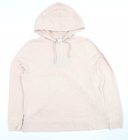 Nike Women's Beige Dri-Fit Pullover Hoodie Size L
