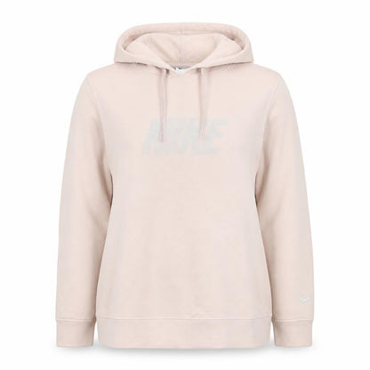 Womens UK Size L Nike Beige Pullover Hoodie