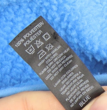 Dunnes Women Blue Fleece Basic Jacket Size S Casual Winter