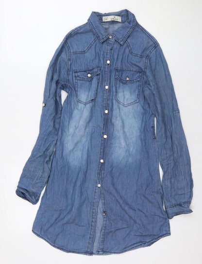 Womens UK Size S GIRL VIVI Shirt Dress