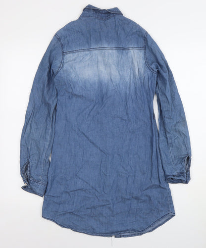 Womens UK Size S GIRL VIVI Shirt Dress