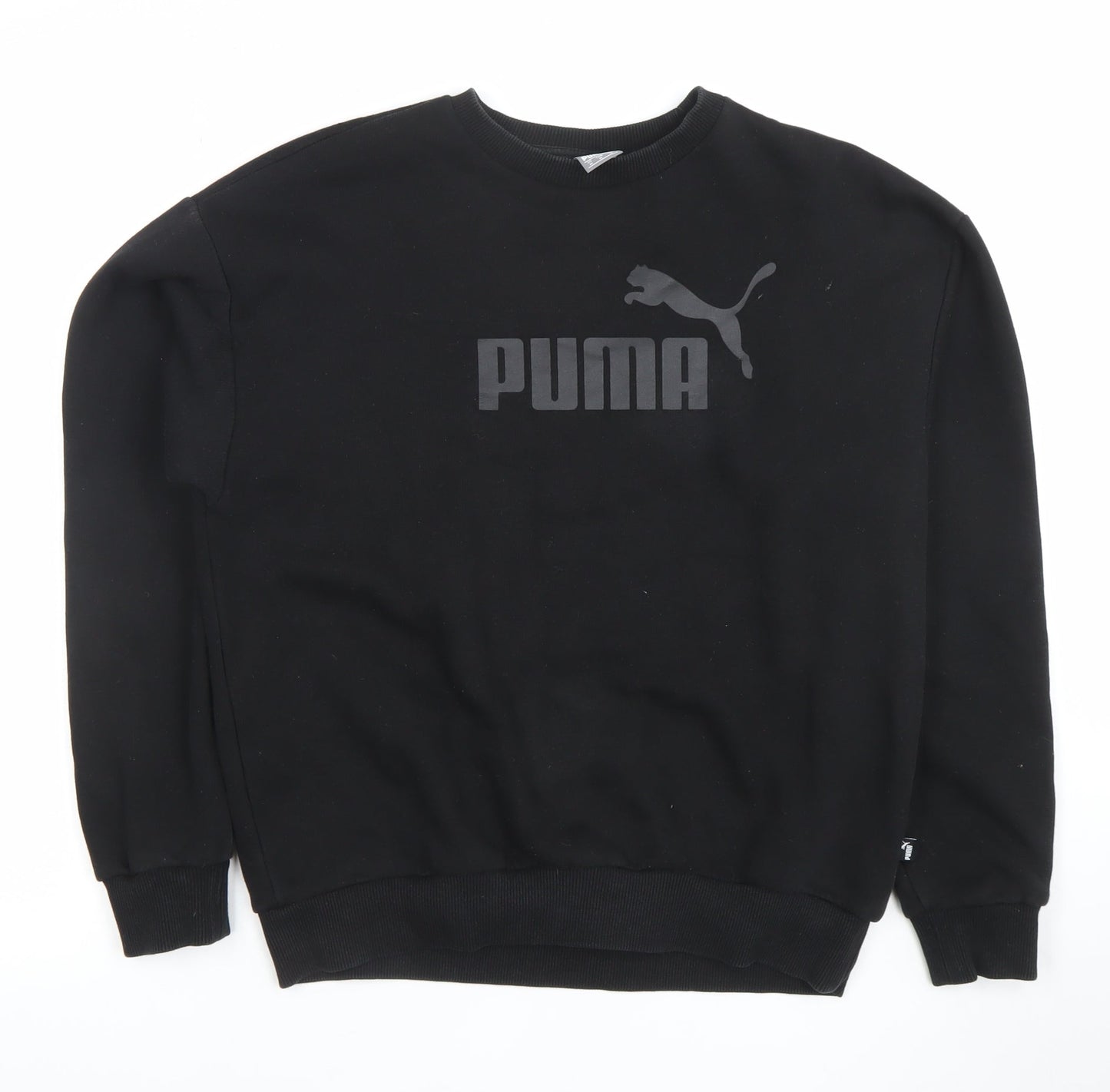 Mens UK Size M PUMA Black Pullover Sweatshirt