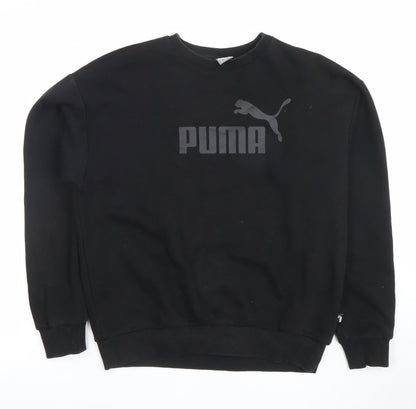 Mens UK Size M PUMA Black Pullover Sweatshirt
