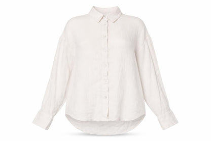 Womens UK Size S Pull&Bear Ivory Basic Button-Up