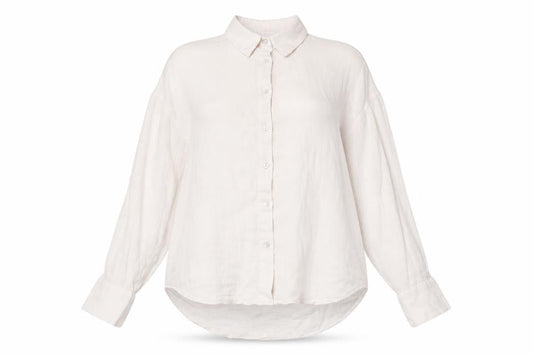 Womens UK Size S Pull&Bear Ivory Basic Button-Up