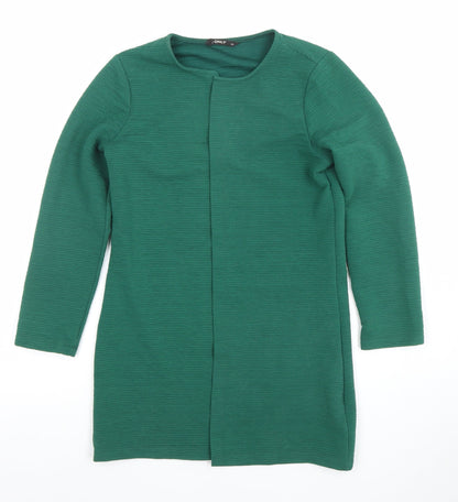 Womens UK Size XS Only Green Cardigan Jumper