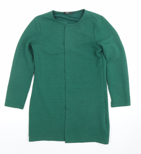 Womens UK Size XS Only Green Cardigan Jumper