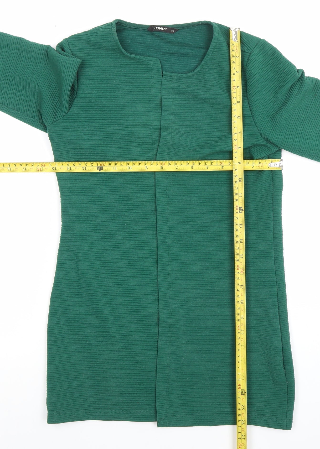 Womens UK Size XS Only Green Cardigan Jumper
