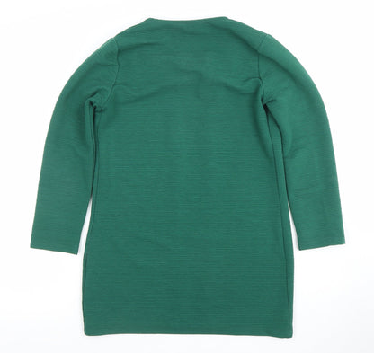 Womens UK Size XS Only Green Cardigan Jumper
