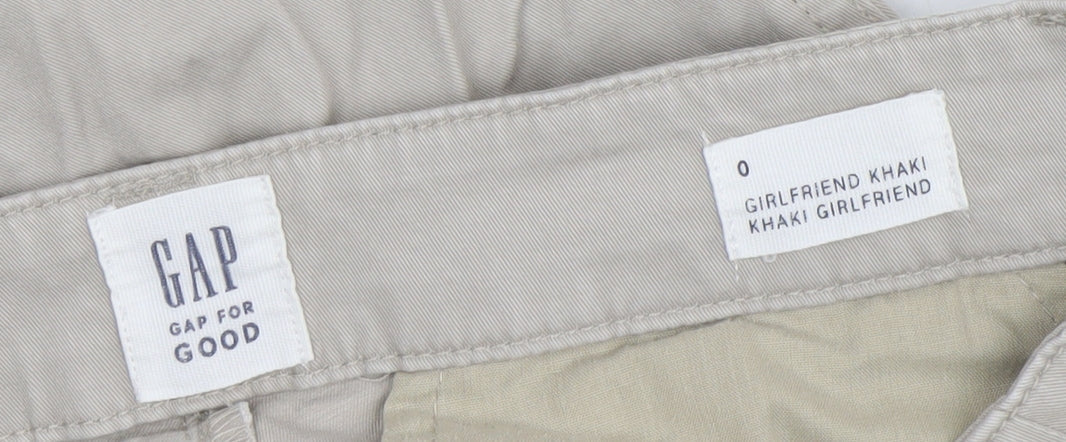 GAP Women’s Beige Girlfriend Khaki Jeans Size 4 Relaxed Fit