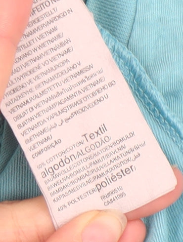 Under Armour Men's Blue LG HeatGear Loose Fit T-Shirt Cotton Blend