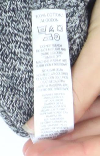 St Michael for Dunnes Stores Men's Grey Half Zip High Neck Cotton Jumper Medium