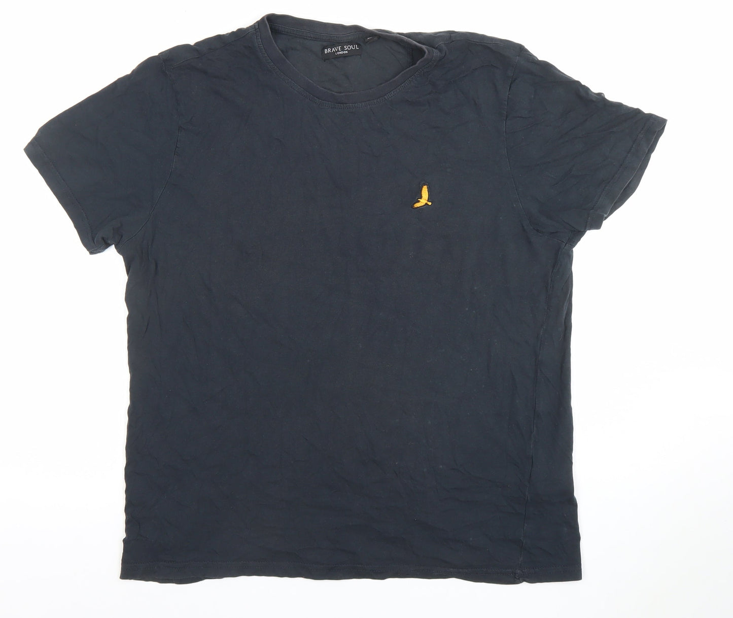Mens UK Size L Brave Soul Black  T-Shirt