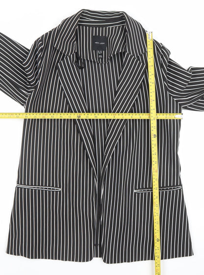 New Look Women's Black Pinstripe Blazer Jacket UK 10