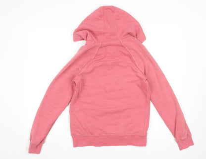 Womens UK Size 10 Fat Face Pink Pullover Hoodie