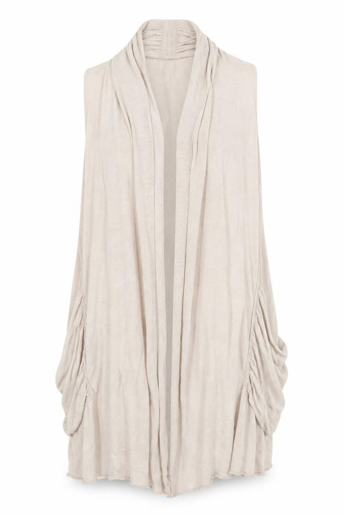 Womens UK Size 10 Mint Velvet Beige Vest Jumper