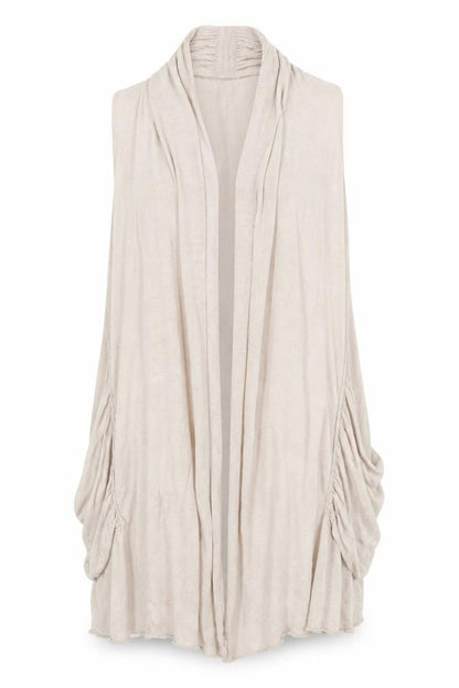 Womens UK Size 10 Mint Velvet Beige Vest Jumper
