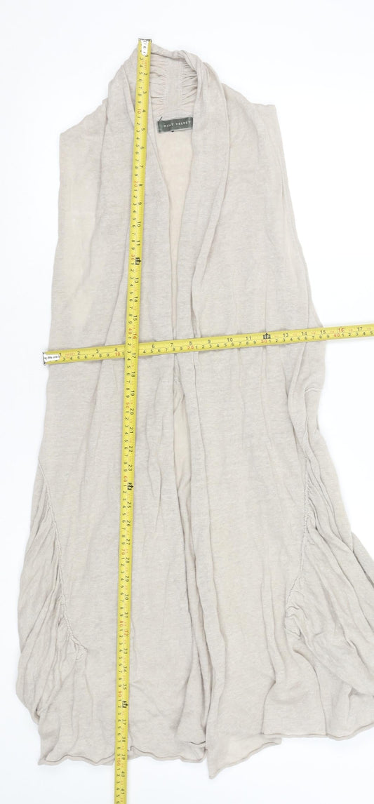 Womens UK Size 10 Mint Velvet Beige Vest Jumper