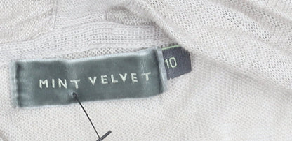 Womens UK Size 10 Mint Velvet Beige Vest Jumper