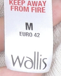 Womens UK Size 14 Wallis Beige Cardigan Jumper