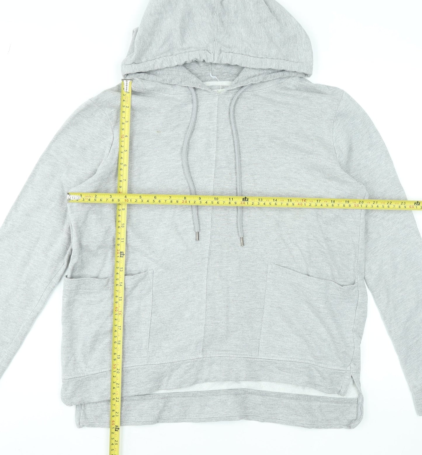 Womens UK Size 10 FatFace Grey Pullover Hoodie