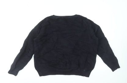 Womens UK Size S French Connection Black Pullover Sweatshirt