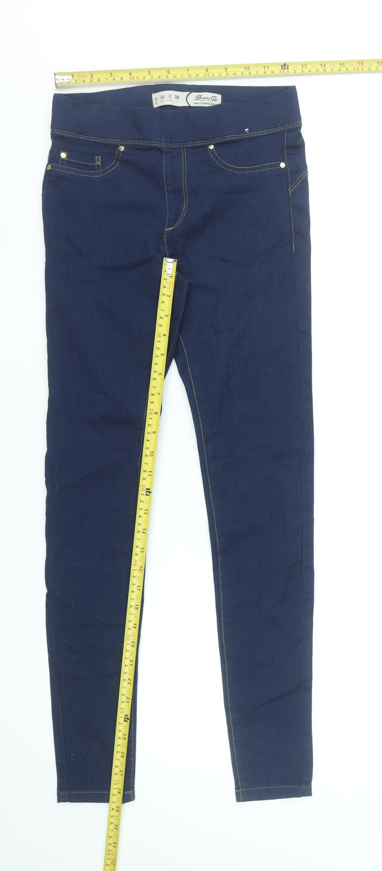 Denim Co. Women’s Blue Slim Fit Jegging Jeans UK 6