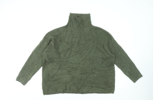 Womens UK Size M French Connection Green Pullover Jumper