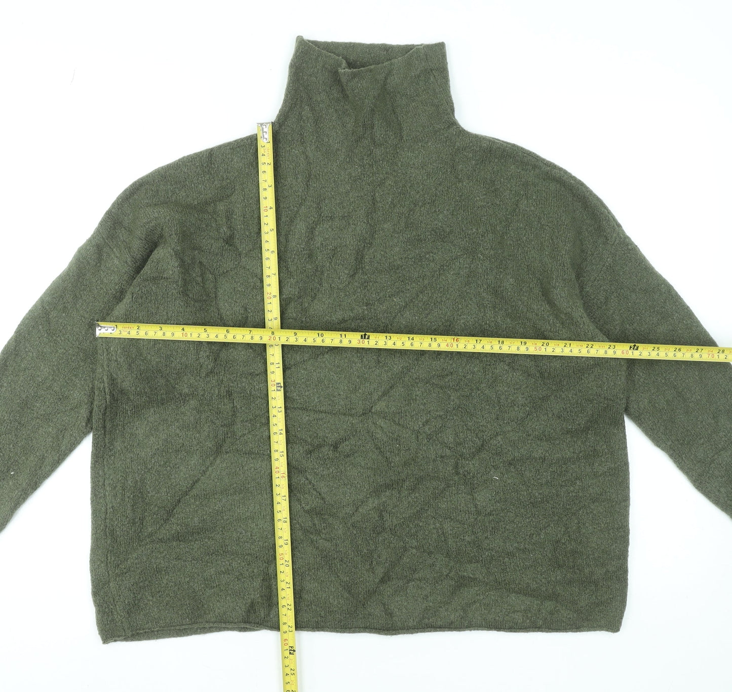 Womens UK Size M French Connection Green Pullover Jumper