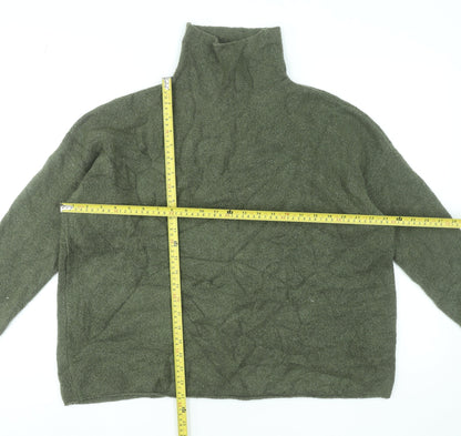 Womens UK Size M French Connection Green Pullover Jumper