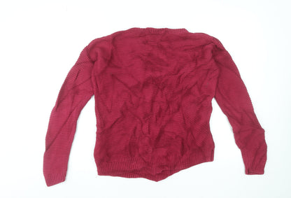 Womens UK Size XS French Connection Red Pullover Jumper