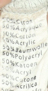 Lacoste Men's Beige Cable-Knit V-Neck Jumper Size 2XL