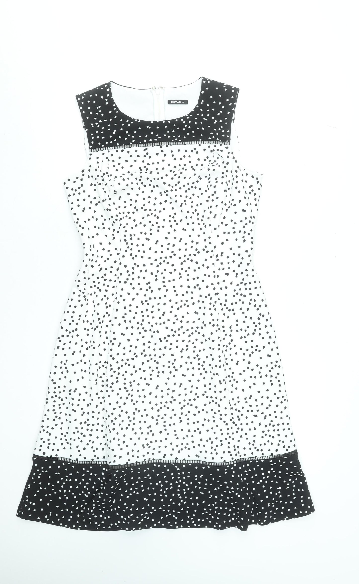 Womens UK Size 12 Roman Fit & Flare Dress