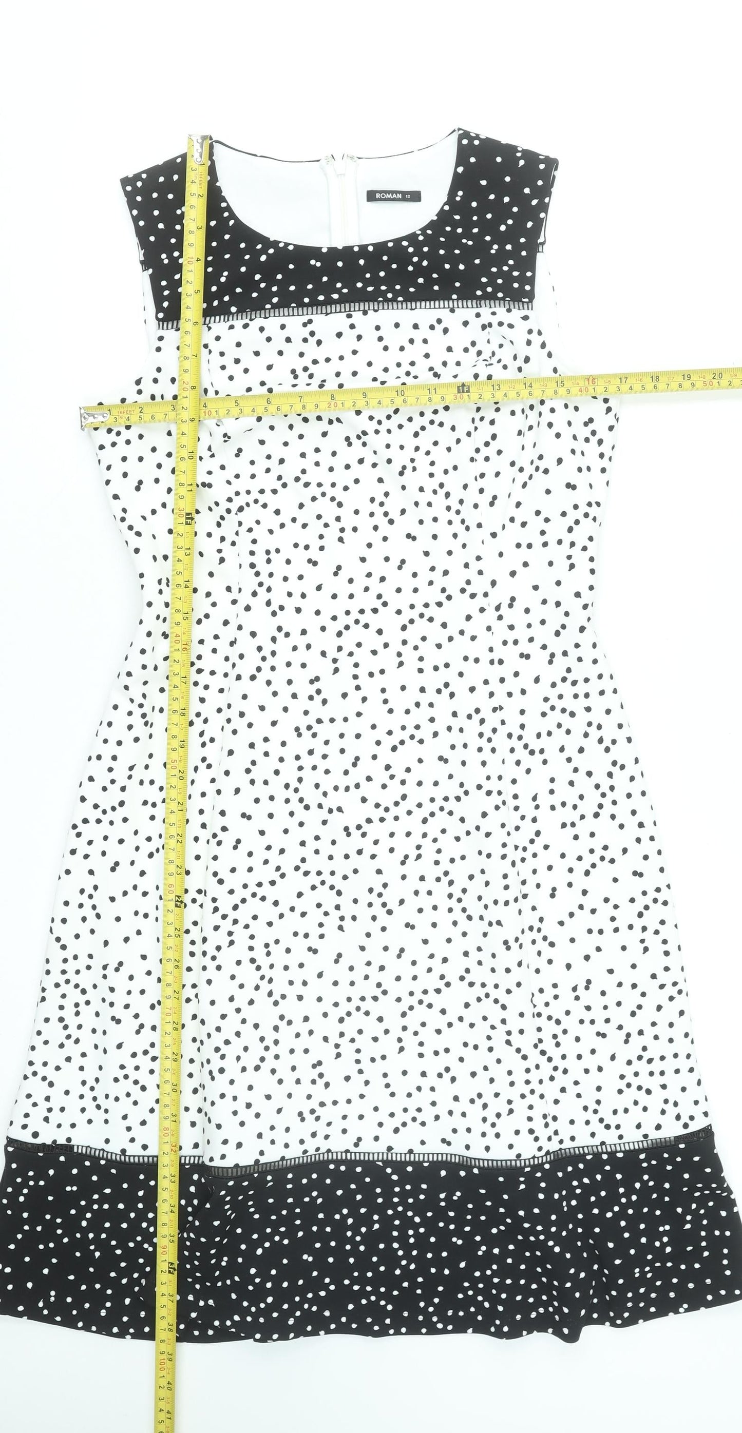 Womens UK Size 12 Roman Fit & Flare Dress