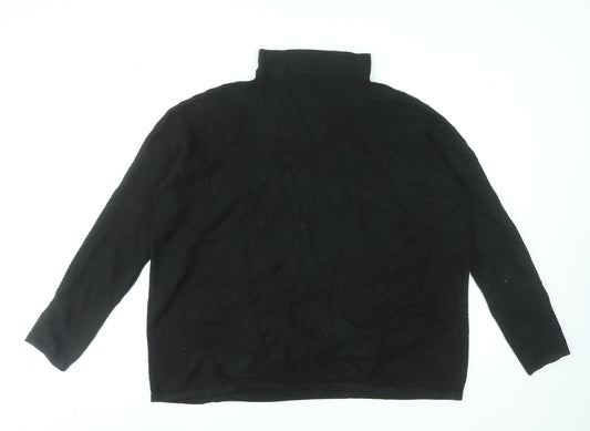 Womens UK Size M French Connection Black Pullover Jumper