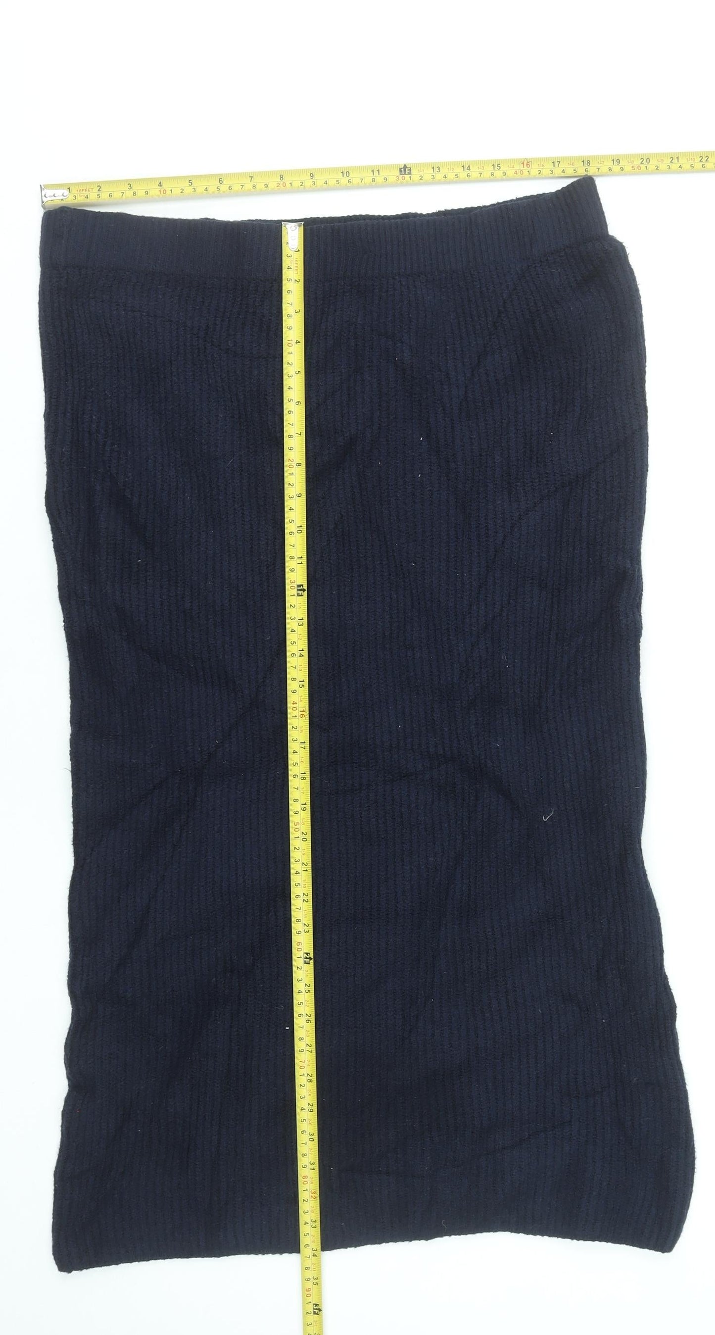 Hush Womens Black Knee Length Knit Pencil Skirt Size 18